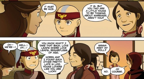 Some Of My Favourite Kataang Moments From The Comics.