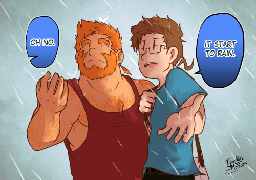 tigerlion-moikana:  RAINY SEASON WITH SUAVE & RUDY1KOMA EXTRA -> https://www.patreon.com/posts/rainy-season-3628595