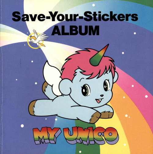 Sanrio My Unico save your stickers album (1983)(x)