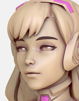 omnicgay: fractions:   omnicgay: I mean, just look at this. When you look up the high poly untextured renders of the heroes, its even more visible. The women are all just copy paste with different hair, while the men have all very different and often