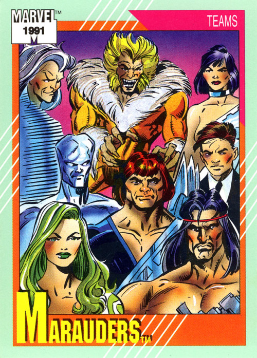 comicbooktradingcards: Marvel Universe - Series 2 (1991)#158 Marauders