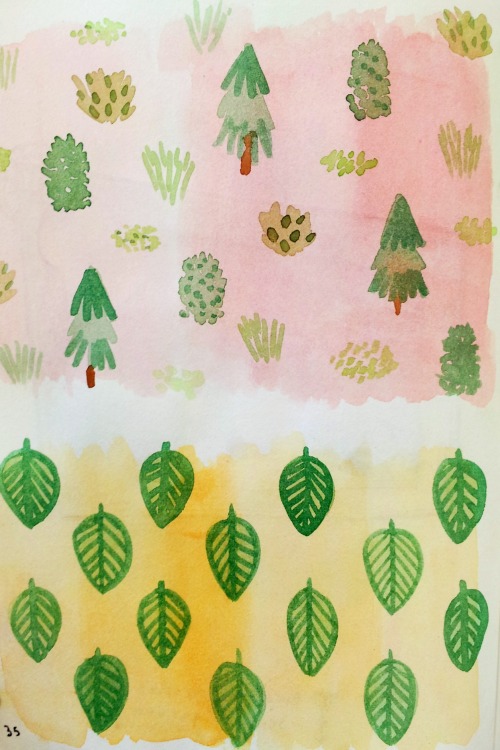 garden designs and nature patterns from my current project for art foundation!