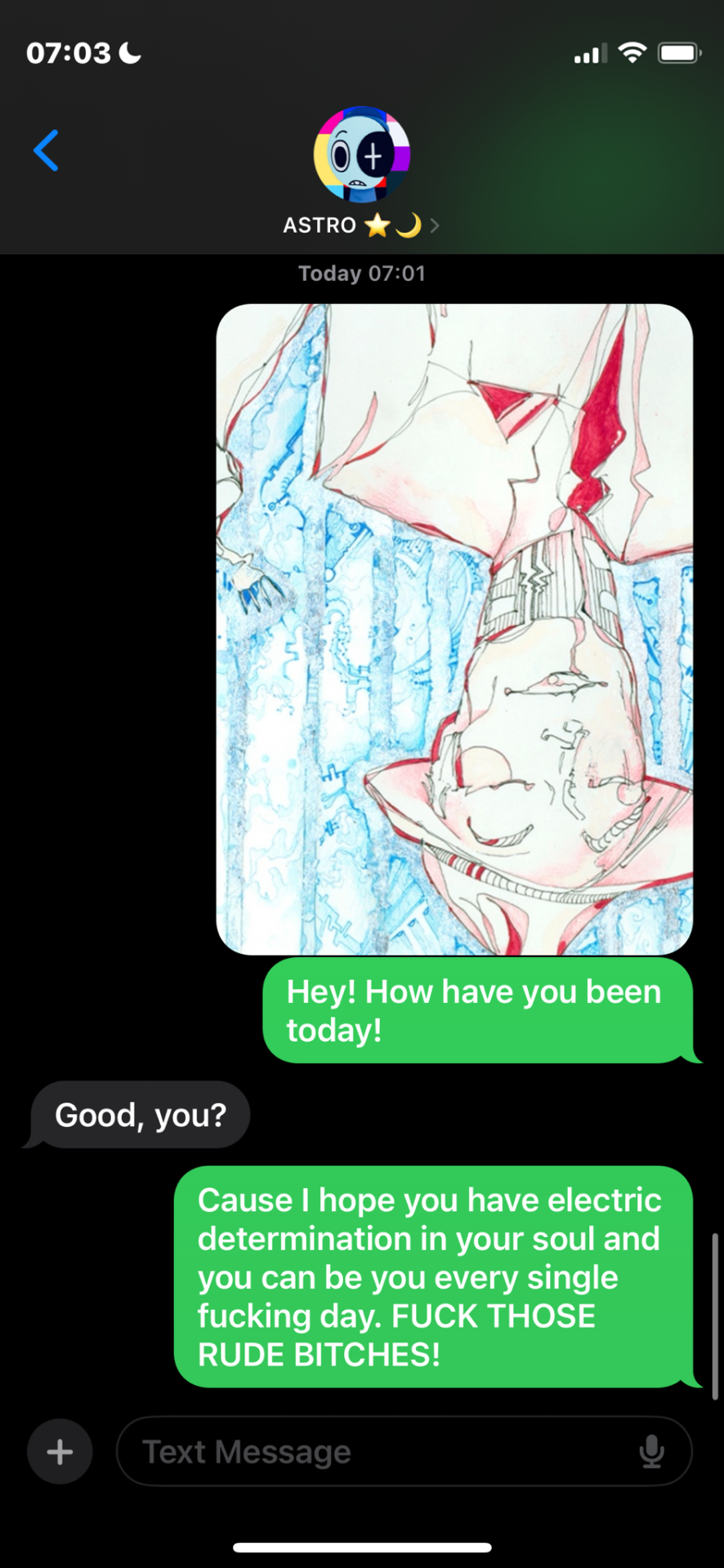 So Uh. I Love My Friends A Lot And I Send One Of My Friends Whos Hella Depressed Some Be Yourself Lines
