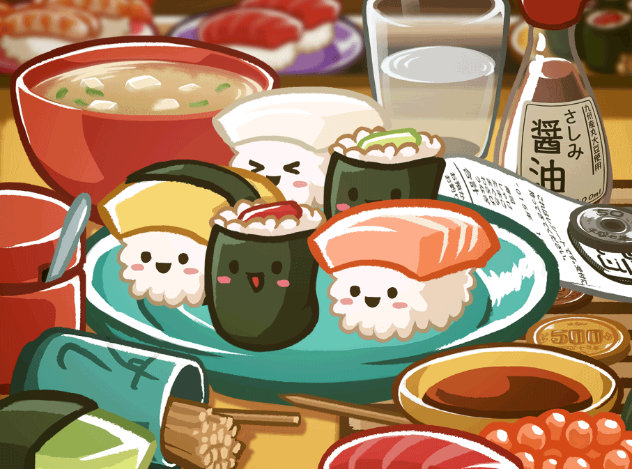 artofemilyo:  SUSHI PARTY!