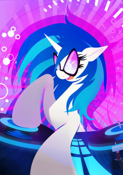 mlpfim-fanart:  Vinyl Scratch / DJ Pon3 -