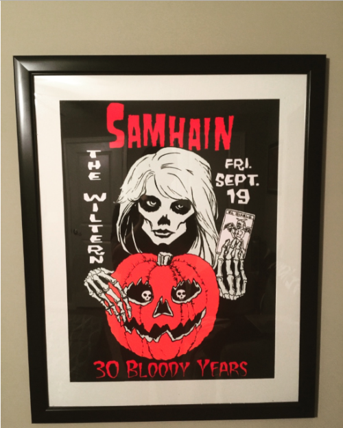 Finally got this beauty properly framed and hung up.Samhain 30 Bloody Years print from Lethal Amount