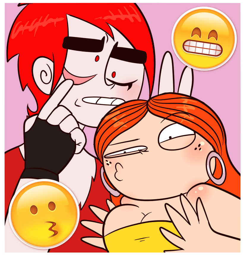 princesscallyie:  Commission for @noturavgtype of Prinny and Jack at a photo booth