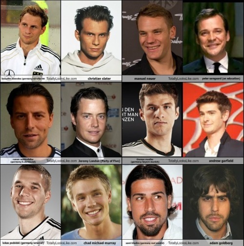 Germany world cup 2014 squad look alike (hollywood version). i did the euro 2012 team as disney char