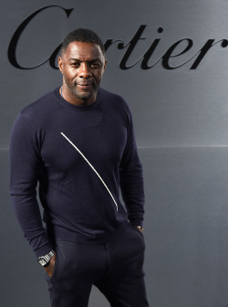 celebsofcolor: Idris Elba attends Cartier celebration of the