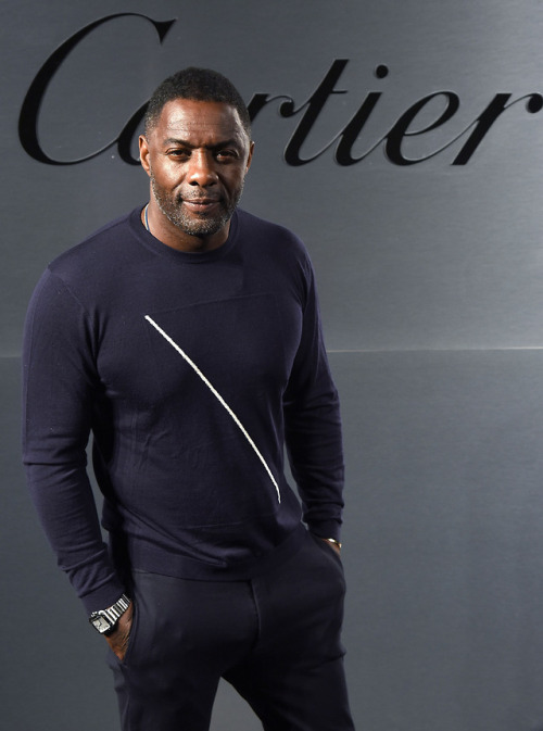 Idris Elba attends Cartier celebration of the launch of Santos de Cartier Watch at Pier 48 on April 