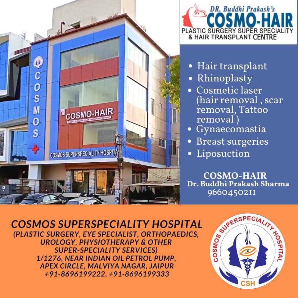 CosmoHairJaipur — Get solution of Baldness with Hair...