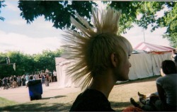 teenager6from6mars6:  Olivia Stier took this photo of me at Riot Fest.  Cuuute