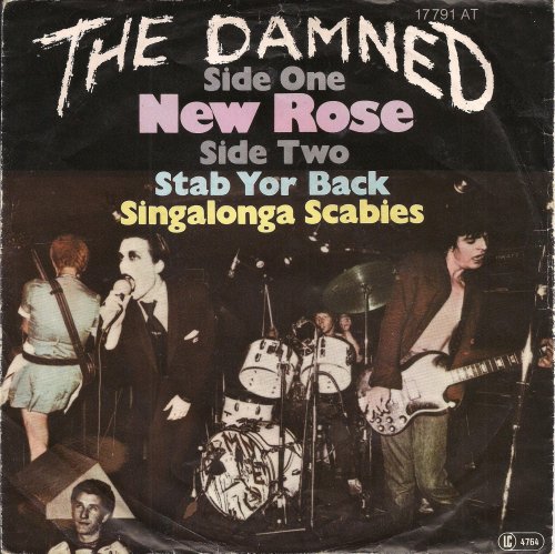 The Damned - New Rose [1977, Stiff Records 17791 AT │Germany] - 7&quot;/45 vinyl record   &