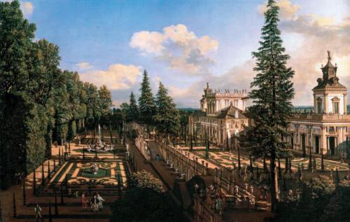 Wilanów Palace in Poland in 1777. Painted by Bernardo Bellotto.