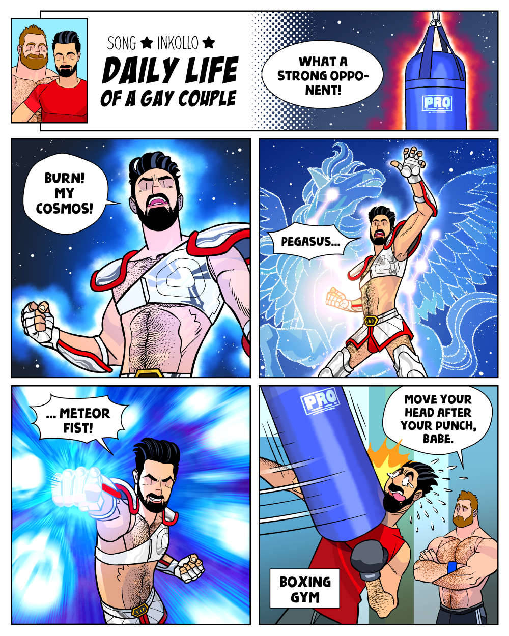 Living my Pegasus Fantasy at the boxing gym. I didn’t expect the punching bag to