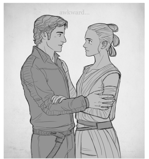 aimmyarrowshigh: milady-666: The lost Rey/Poe meeting from the TFA novelization. #playing behind my 