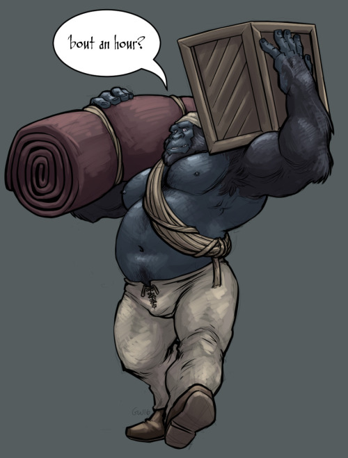 captaingerbear: I wanted to draw inappropriate gorillas. I am done now.