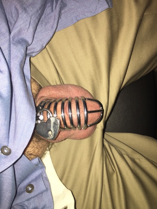 damsltx:  As instructed, pic taken while locked and at work then shared.  Hope I get a reward tonight