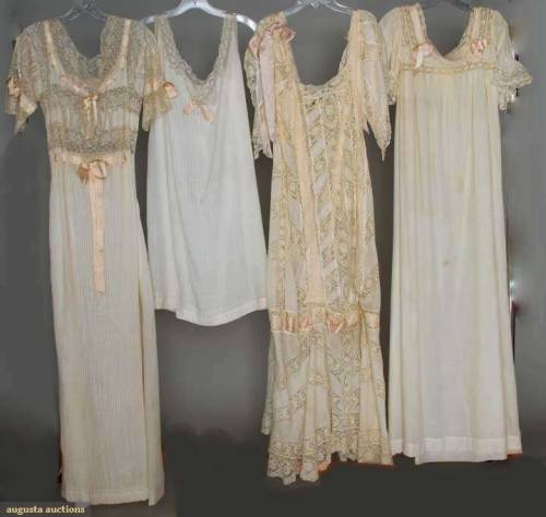 edwardian-time-machine: FOUR PIECES LADIES’ WHITES, 1895-1910 Source 