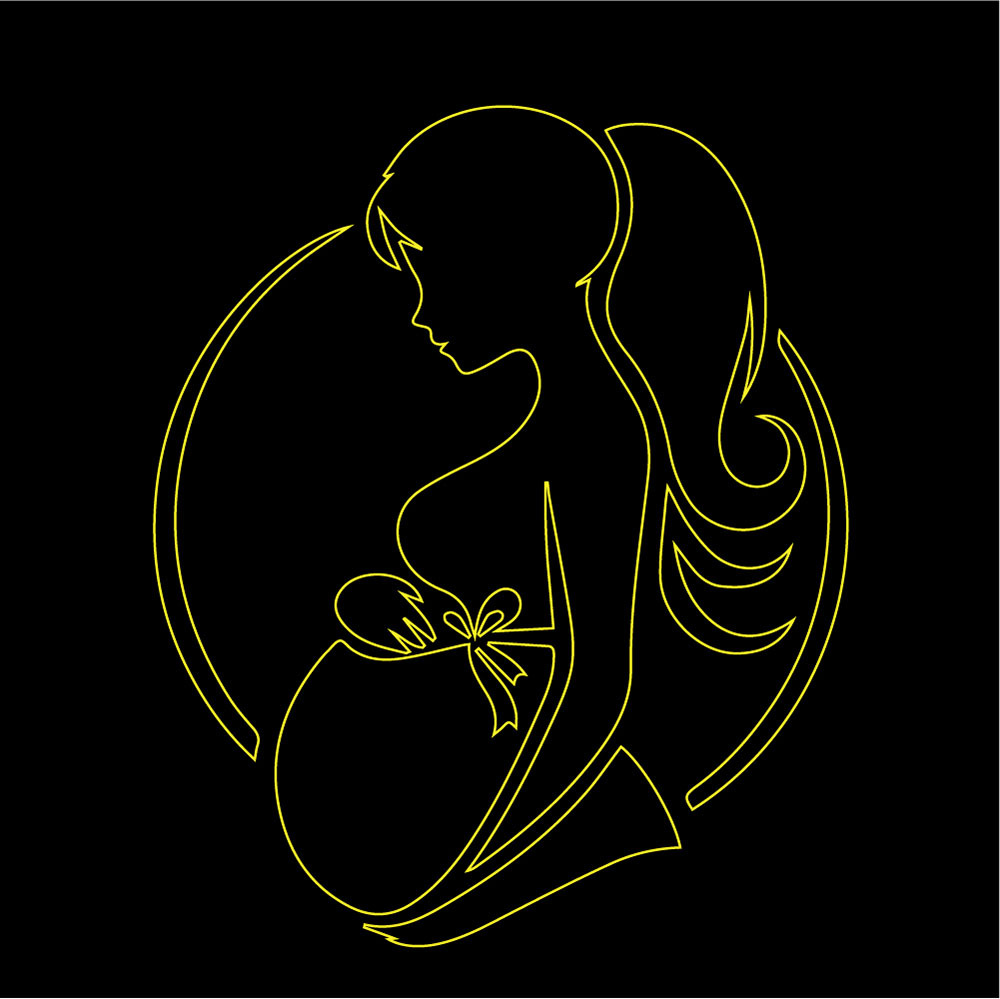 pregnant mother sign pregnancy women in vector art