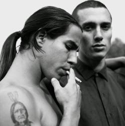 theblueangel87:  Anthony Kiedis and John