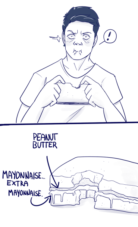 my-wayward-son-carry-on:  Dean no..that’s not jam.—blind!dean AU