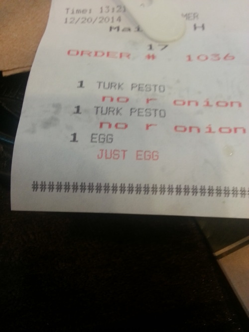 zerostop:My mom always orders an egg sandwich without the bread at this place and this is how they r