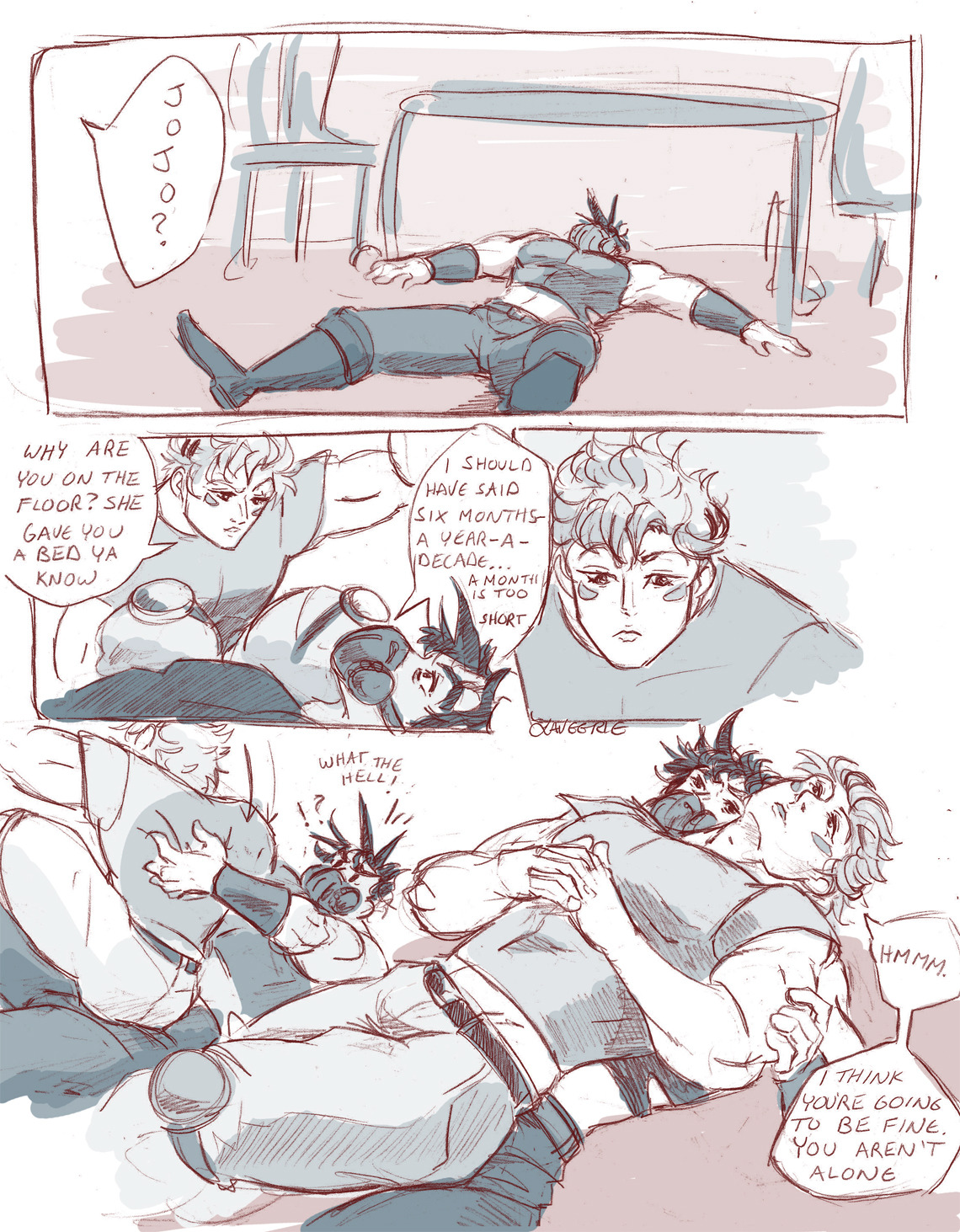 laveerie:  I don’t want time to pass, stress relief comic one of my best friends