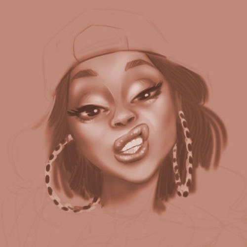 Gotta practise if you want that knowwhatimsayin??? @iamcardib #cardib #digitalart #digitalpainting #