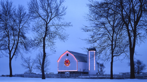 legendary-scholar:  Christmas in the Country, Wisconsin.