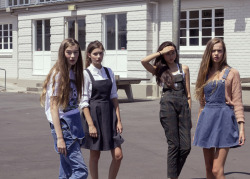 Felfri:  Alaluire:  Agirlnamedally:  Agirlnamedboy:   The Dungaree Club.  Oh My Pinafore!