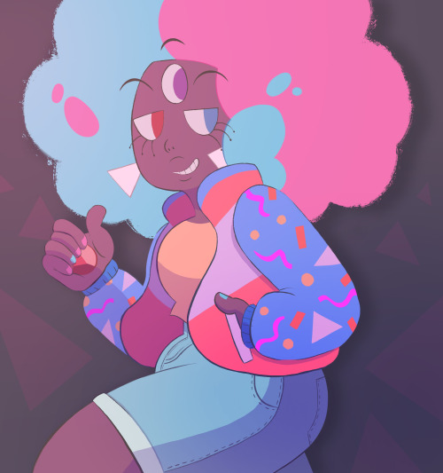 jessdrawz:I just had to draw Garnet from “The Answer” in 90s fashion I just had to ok