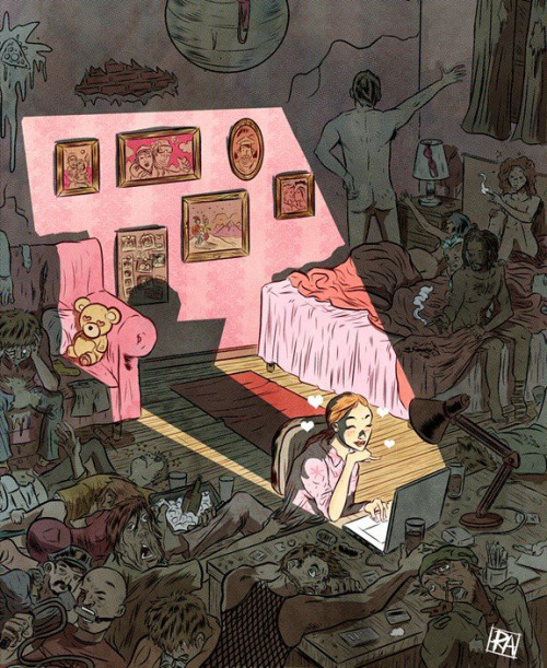 shorturl:  nevver:  Up all night  ive reblogged this before and ive never noticed all the other people. 