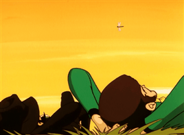 vampirenaomi: Final scene in the second episode of the Green Jacket series. Lupin and Jigen just hanging out is always my jam. 
