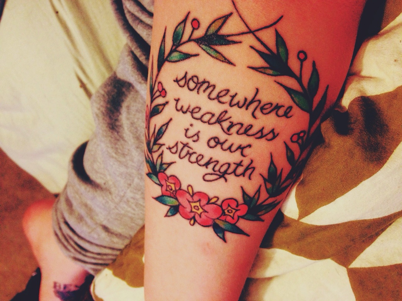 paramoretattoos:  “My pain &amp; all the the trouble caused, no matter how