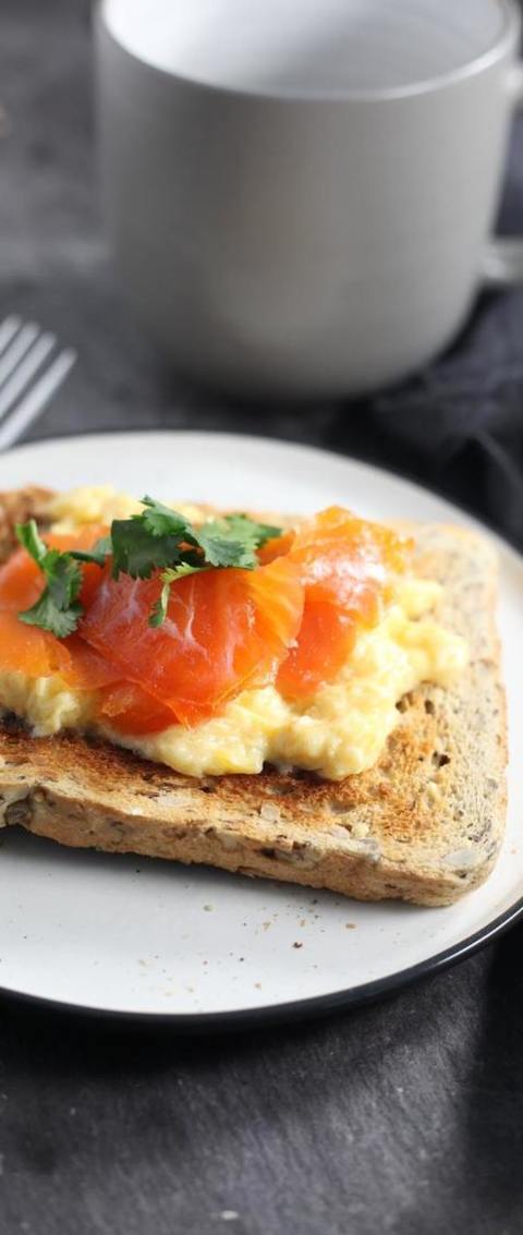 Scrambled Eggs With Smoked Salmon On Toast Recipe