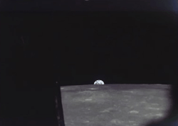 humanoidhistory:  Earthrise on the Moon, observed from lunar orbit during the Apollo 10 mission, May 1969.