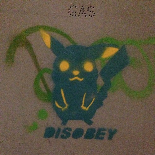 Found art Italy #italy #streetart #disobey #pikachu #wander