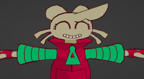 I Love The Style Of That 3d Render Of Your Character! May I Ask How You Animated The Outline And Made