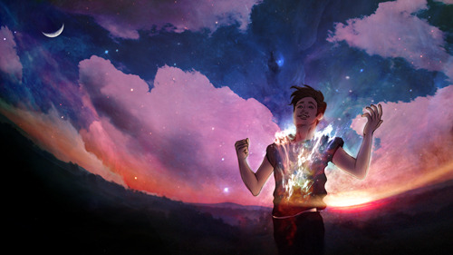 Silva • prints available via Society6 Based on the filmmaker and thinker Jason Silva and his wo