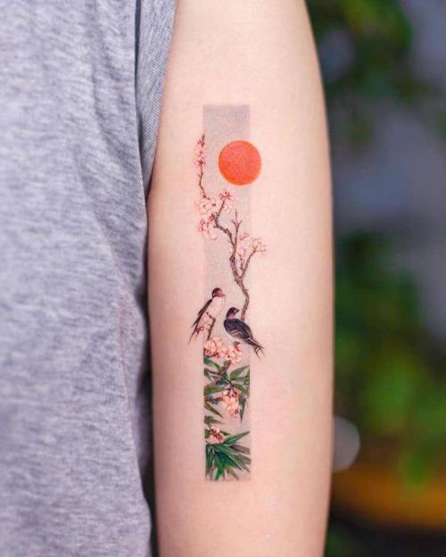 I delicati tatuaggi ispirati ai dipinti cinesi tradizionali di Franky Yang