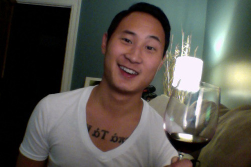 ethanwearsprada:  ethanwearsprada:  all i need are deep v-neck tees and red wine  please reblog it could save a life 