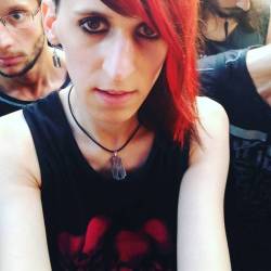 Wasted In The Crowd Like Rawrrr #Emo #Emogirl #Emotrap #Tgirl #Transsexual  #Concert