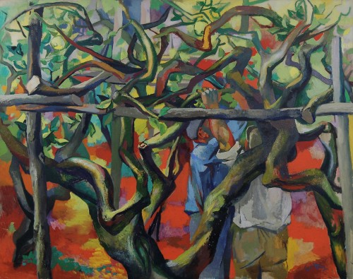 jareckiworld:Renato Guttuso (1911-1987) — Lemon Growing  (oil on canvas, 1956)