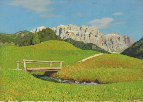 myfairynuffstuff: Oreste Albertini (1887 - 1953) - The Brook. 1942. Oil on canvas.