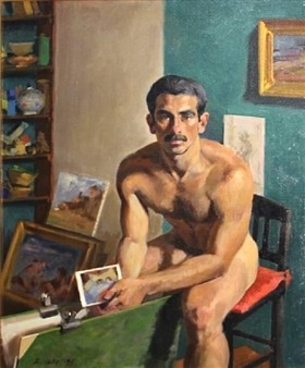 men-in-art:  Model’s restRandall Lake1995