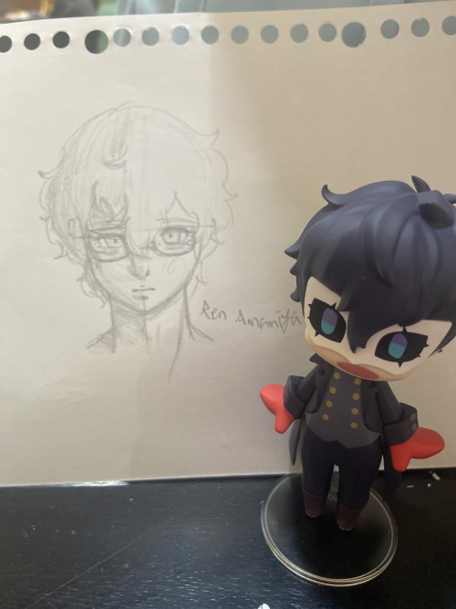 School Sketch + Joker Figurine >v