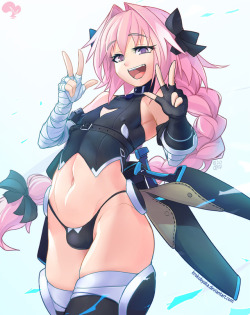 krokobyaka:Astolfo cosplays assassin of black =3