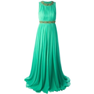 JENNY PACKHAM draped embellished gown ❤ liked on Polyvore (see more collar dresses)