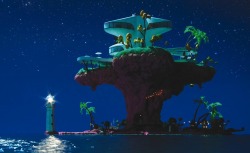 centipede:  gorillaz - plastic beach (album cover) (crop) 